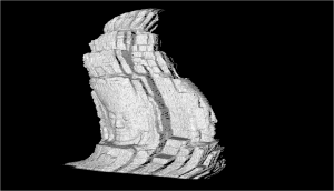 3D_Fig2a Before: 3D image generated from original data gathered by the aerial scanner