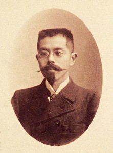 Figure 4: Genpachi Mitsukuri. Genpachi Mitsukuri (1862-1919) went to Germany in 1886, where he first studied zoology and then changed his specialty to history, returning to study this subject in Germany and France. After coming back to Japan, he succeeded Riess as professor of Western history at the Imperial University. His book History of the Great French Revolution (in two volumes) was praised as Japan's first academic book addressing revolutionary history. Figure 4: Genpachi Mitsukuri. Genpachi Mitsukuri (1862-1919) went to Germany in 1886, where he first studied zoology and then changed his specialty to history, returning to study this subject in Germany and France. After coming back to Japan, he succeeded Riess as professor of Western history at the Imperial University. His book History of the Great French Revolution (in two volumes) was praised as Japan's first academic book addressing revolutionary history.