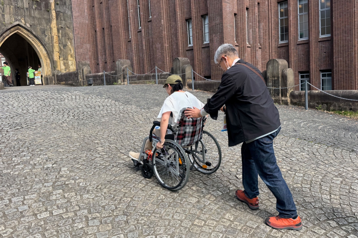 A person in a wheelchair